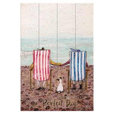 Image of Sam Toft (Perfect Day Wood Print, Multi Coloured, 40 x 59cm