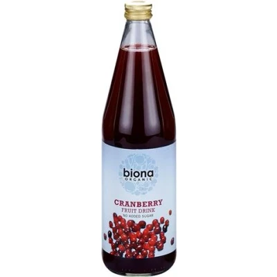 Image of Biona Organic Cranberry Fruit Drink 750ml (Pack of 6)