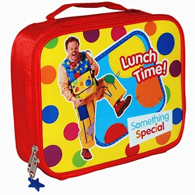 Image of Something Special® Hello Mr Tumble Spotty Kids Children Lunch Bag BBC CBeebies TV Show Official Merchandise