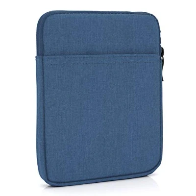 Image of MyGadget Nylon Sleeve for Tablet up to 8 Inch Padded Bag 14 x 21 cm e.g. Kindle Paperwhite Oasis, Amazon Fire HD Travel Pouch in Blue