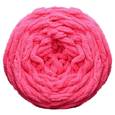 Image of Gemini_mall® 100% Acrylic Soft Thick Chunky Yarn Knitting Yarns Wool 100g, Hot Pink