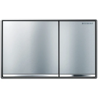 Image of Geberit Omega60 dual flush plate brushed chrome (115.081.GH.1)