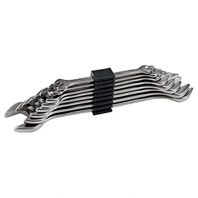 Image of Bahco 6M/8C Double Open End Wrenches Set, Silver/Black