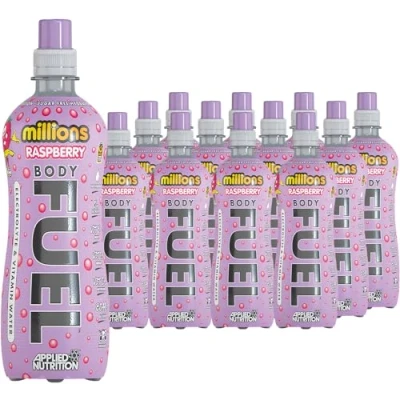 Image of Applied Nutrition BodyFuel Electrolyte Water Body Fuel Prime Drink with BCAAs and Vitamins, Fast Hydration (12 x 500ml) (Millions Raspberry)