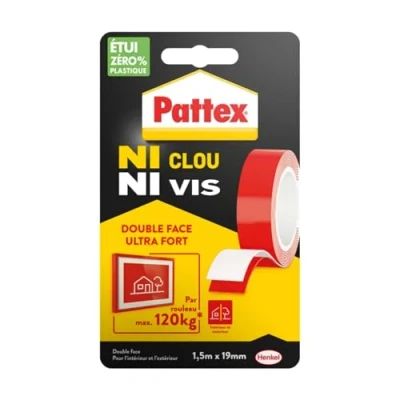 Image of Pattex Ni Clou Vis Fixing adhesive, 120 kg, 19 mm x 1.5 m