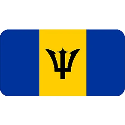 Image of Barbados Rectangle Fridge Magnet Fantastic Souvenir