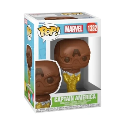 Image of Funko POP! Marvel: Captain America Easter Chocolate Marvel Comics Collectable Vinyl Figure Gift Idea Official Merchandise Toys for Kids &amp; Adults Comic Books Fans