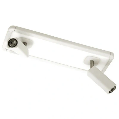 Image of Ibiza Spotlight 2 Head with Backlit Light 2x5W+10W LED White, 1500lm, 4000K