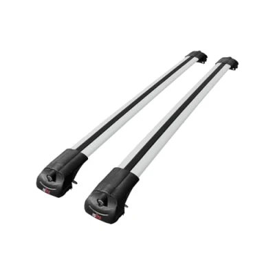 Image of accessorypart Compatible with Skoda Yeti 2009 2017 ACE 1 Car Roof Rack Cross Bar Grey Aluminium 2 Bars