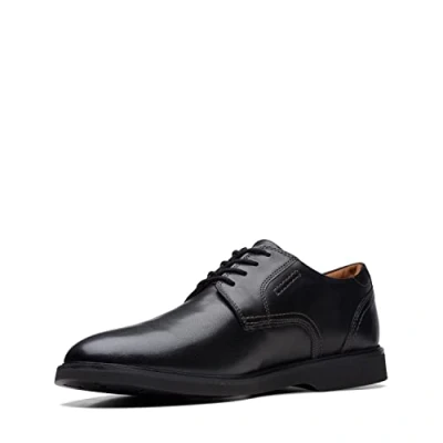 Image of Clarks Men&#039;s Malwood Lace Oxford, Black Leather, 8 UK