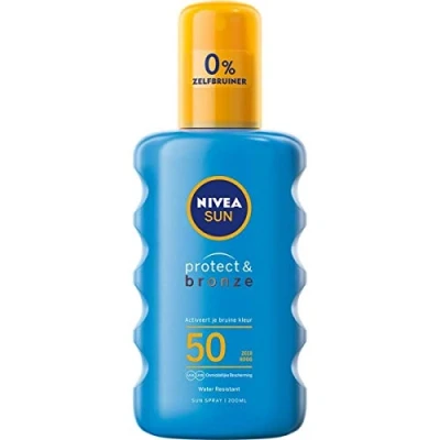 Image of Nivea Protect and Bronze Sun Spray SPF 50, 200 g