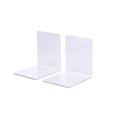 Image of MAUL Bookend, Powder Coated Steel, Magnetic, Scratch Resistant, Stable, 140 x 120 mm, Grey, 1 Pair