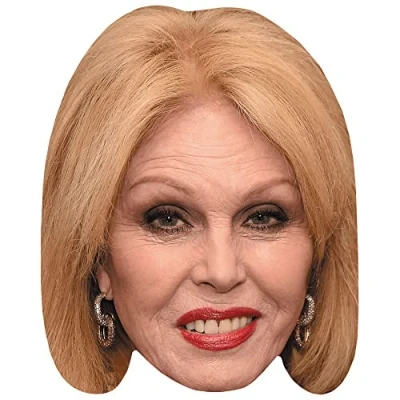 Image of Joanna Lumley (Smile) Celebrity Mask, Flat Card Face, Fancy Dress Mask