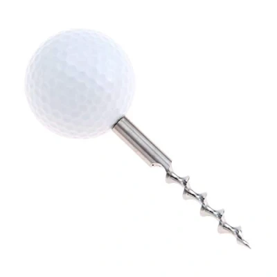 Image of Golf Ball Bottle Opener, Golfer Beer Gift Novelty Item Creative Kitchen Gadgets Drink Opening Shaped 92.67mm Stainless Steel (Wine Opener White)