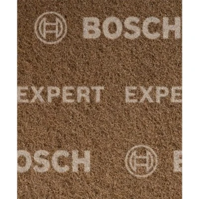 Image of Bosch Professional 2x Expert N880 Fleece Pads (for Steel sheets, 115 x 140 mm, Grade Coarse A, Accessories Hand Sanding)