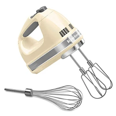 Image of Kitchenaid 5KHM7210BAC 7 Speed Hand Mixer Almond Cream