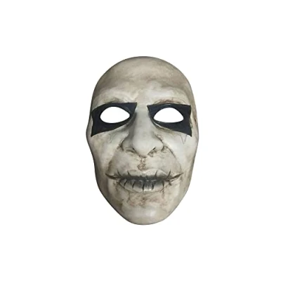 Image of Black &amp; Grey Dilate Mask Costume Accessory (1 Pc.) Stylish Design, Perfect for Halloween Parties, Cosplay, Festivals, Spooky Events, More