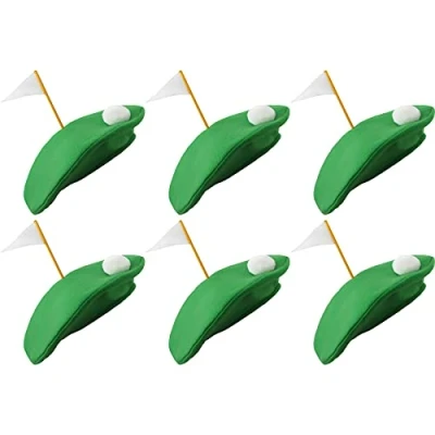 Image of Golf Golfing Hat Novelty Gift Party Green Faux Grass Ball Tee Fancy Dress (Pack of 1)