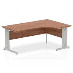 Image of Impulse Cable Managed 1800 Right Hand Crescent Desk Walnut R