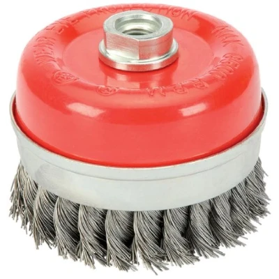Image of Draper Twist Knot Wire Cup Brush, 100mm, M14
