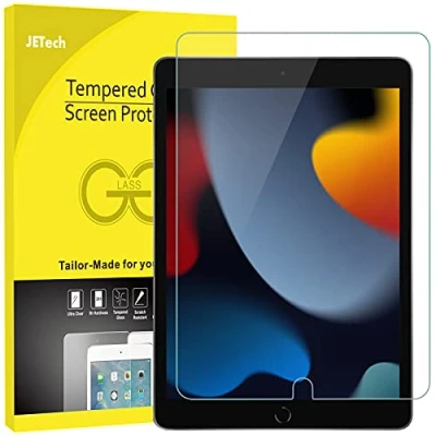 Image of JETech Screen Protector for iPad (10.2 Inch, 2021/2020/2019 Model, 9/8/7 Generation), Tempered Glass Film, 1 Pack