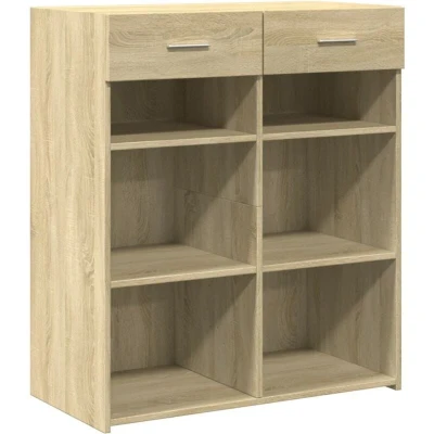 Image of vidaXL Sonoma oak sideboard 80x42.5x93cm Engineered wood