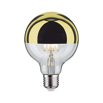 Image of Paulmann 28675 LED filament lamp G95 6 watts crown mirror gold 2700 K warm white dimmable E27