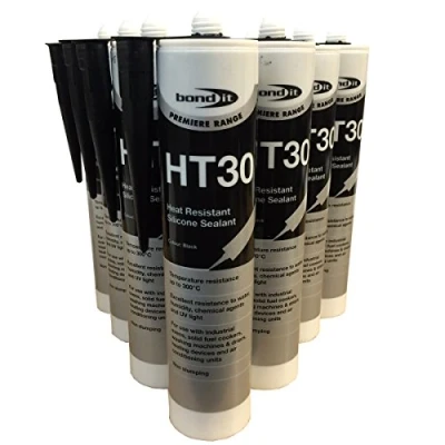 Image of (PACK OF 2) BLACK HT30 High Temperature Heat Resistance Silicone Sealant
