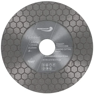 Image of PRODIAMANT Diamond Mitre Chamfer Tile Disc 125 mm F Jolly for Tiles and Porcelain Stoneware x 22.23 45 Degree Cutting, Chamfering Grinding