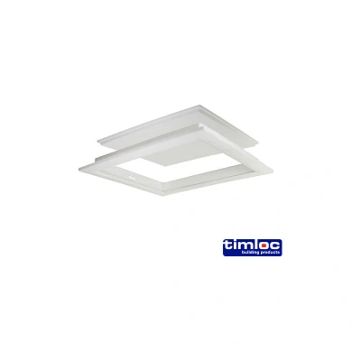Image of TIMCO Timloc Plastic Push Up Loft Access Door 562 x 665 White