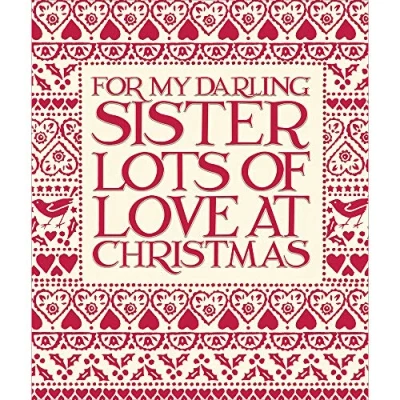 Image of For My Darling Sister Emma Bridgewater Christmas Card Greeting Cards 458125
