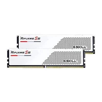 Image of G.SKILL Ripjaws S5 White 64GB DDR5 6000 30, F5 6000J3040G32GX2 RS5W