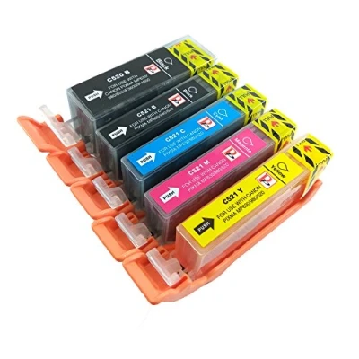 Image of 5 PerfectPrint Compatible Ink Cartridge Replace PGI 520 CLI 521 for Canon iP3600 iP3680 iP4600 iP4680 iP4700 MP540 MP550 MP560 MP620 MP630 MP640 MP980 MP990 MX860 MX870