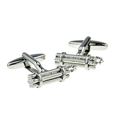 Image of Explosive Sticks of Dynamite Cufflinks Presented in a Cufflink Box (X2AJ100)