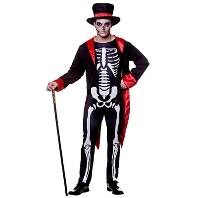 Image of Adult Mens Mr Skelebones Fancy Dress Costume X Large