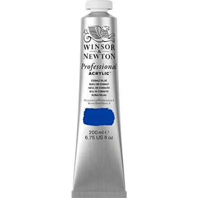 Image of Winsor &amp; Newton Professional Acrylic Paint, Cobalt Blue, 200 ml Tube
