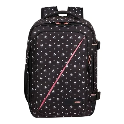 Image of American Tourister Take2Cabin Disney Ryanair Kabinentasche 25 x 20 40 cm, 24 L, 0.50 kg, Handgepäck, Flugzeug Rucksack S Underseater, Mehrfarbig (Minnie Urban Dots)