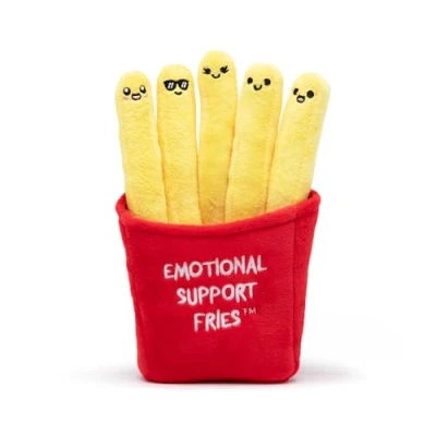 Image of WHAT DO YOU MEME? Emotional Support Fries Size Large The Original Viral Cuddly Plush Comfort Food, Unique Gift for Valentine&#039;s Day, Birthdays, Christmas, Friendship &amp; Anniversary&#039;s