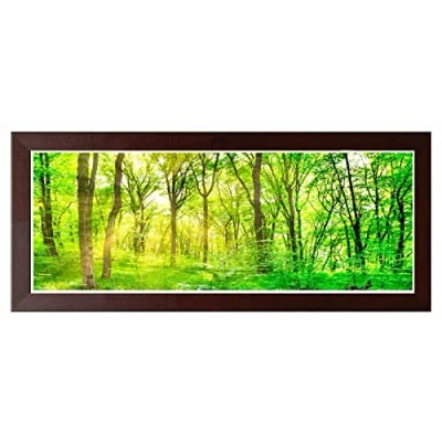 Image of Modern Picture Photo Frame Acrylic Glass Wood Poster Dark Oak 70cm x 20cm Wall Mounted Frames