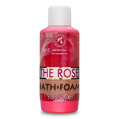 Image of Bath Foam with Rose Essential Oil 1000ml Body Care Good Sleep Beauty Bathing Wellness Relax Aromatherapy Spa Aroma Bubble Baths