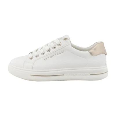 Image of TOM TAILOR Women 9590320007 Sneaker, White, 8 UK