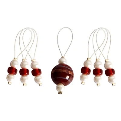 Image of KnitPro KP10935 Zooni: Bead Stitch Markers: Amaryllis, 1