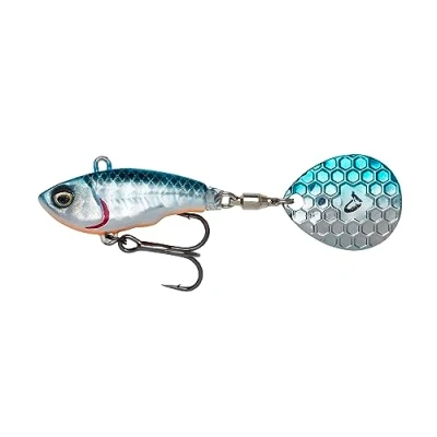 Image of Savage Gear Fat Tail Spin Fishing Hook (Blue Silver 8cm 24g)
