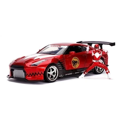 Image of Jada 31908R power rangers Miniature Collection Car, Red/White