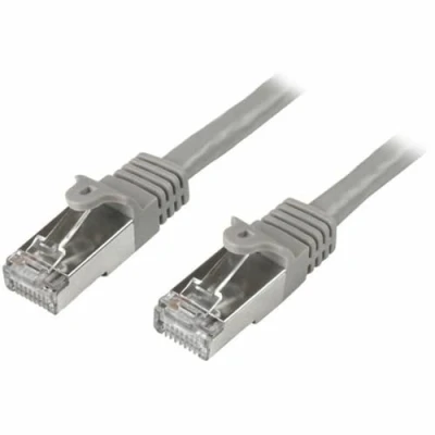 Image of StarTech.com N6SPAT5MGR 5 m Cat6 Patch Cable, Shielded (SFTP) Snagless Gigabit Network Cable Grey Cat 6 Ethernet Lead