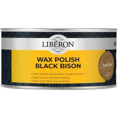Image of Libéron Wax Polish Black Bison Paste Tudor Oak 500ml