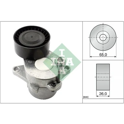 Image of 6512002370, A6512002370 Tensioner Lever, v ribbed belt INA 534 0611 10 65mm 26mm MERCEDES BENZ: Vito Dualiner, Sprinter 3.5 t Van