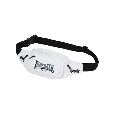 Image of Lonsdale Hip Bag One Size White/Black/Ash, Standard Size, Bum