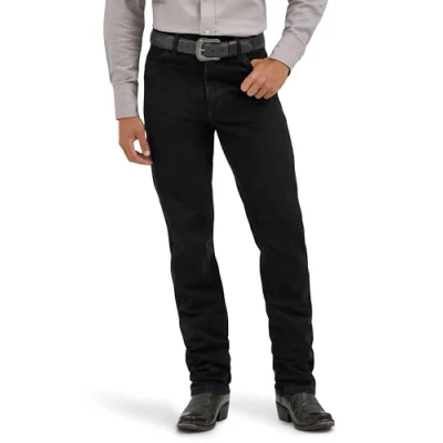 Image of Wrangler Mens Cowboy Cut Slim Fit Jean,Shadow Black,34x32
