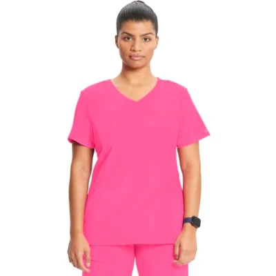 Image of Cherokee Infinity Women Scrubs Top Mock Wrap 2625A pink XXX Large Plus